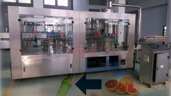 China 5000BPH sap Vullende Lijn Automatische het Spoelen het Vullen en het Afdekken Machine leverancier